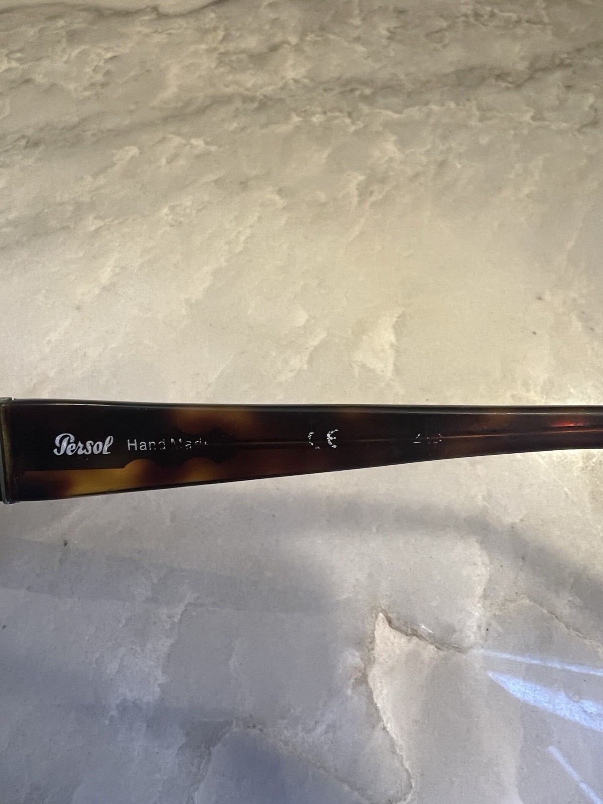 Persol Hand Made Rectangular Tortoise Shell Frame… - image 3