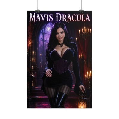 Mavis Dracula Poster, Hotel Transylvania Wall Art, Gothic Print Decor