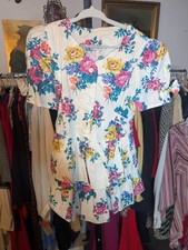 Vintage 90s Little Girl Toddler Dress Floral Bows Ruffles Tiered Skirt Handmade