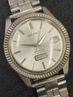 SEIKO Seikomatic 6206 8080 Automatic 26 Jewels Silver Watch 16cm 6.3in Vintage