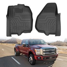 Mixsuper Front Floor Mats Compatible with 2012-2016 Ford F-250/F-350/F-450/F-...