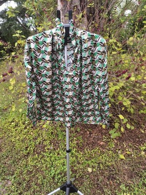 Never A Wallflower Vicki Abstract Circles Long Sleeve Top Women s Large Boutique