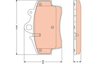 TRW GDB1756 BremsklöTze, BremsbeläGe FüR Porsche Boxster (987)