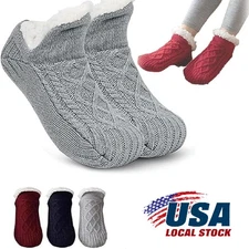 Unisex Fluffy Fuzzy Warm Slipper Socks Fleece Lined Non-Slip Socks Indoor Floor