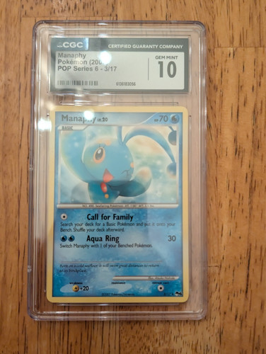 Manaphy graded CGC 10 for sale on eBay