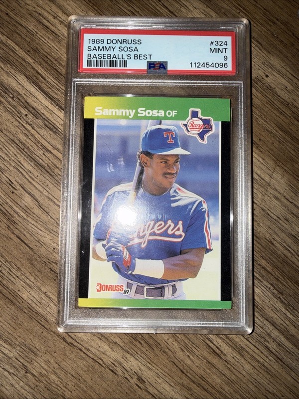 1989 Donruss Baseball's Best Sammy Sosa #324 (RC) PSA 9 Mint