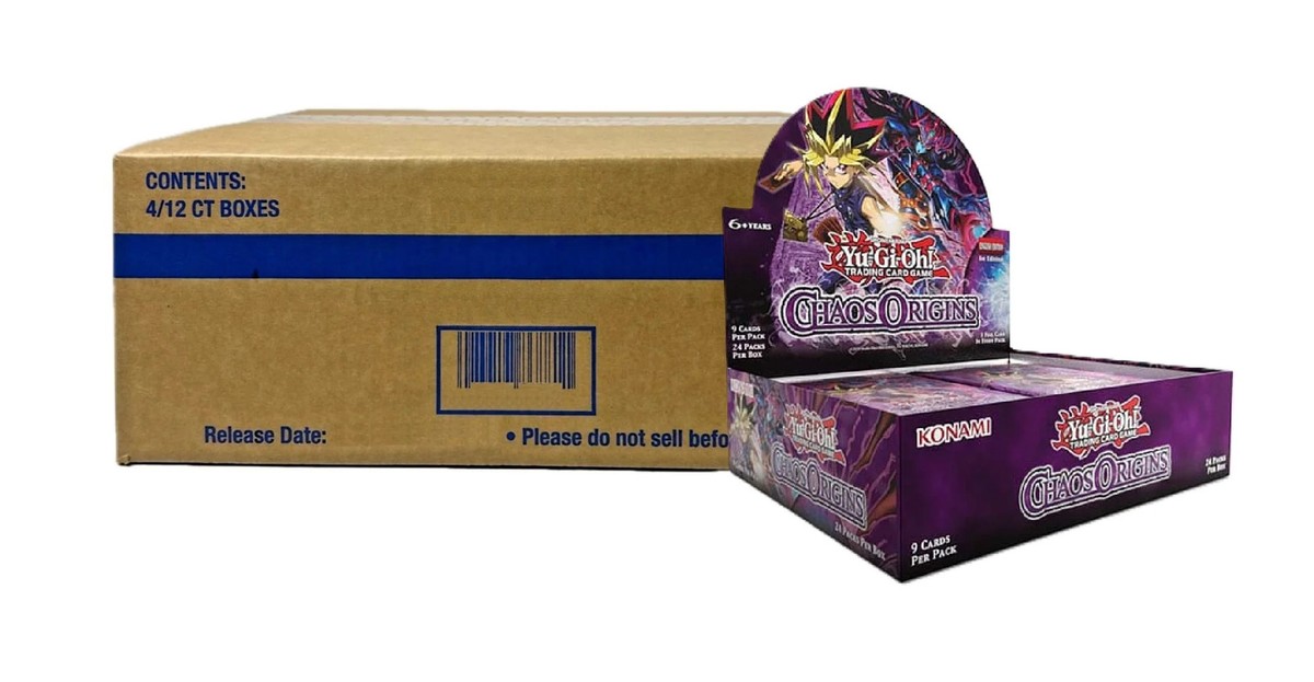 SEALED CASE! 12x Yu-Gi-Oh! Chaos Origins Booster Box | eBay