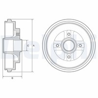 2X Bremstrommel Delphi BF630 FüR Suzuki Ignis 2 MH RM413 Ddis RM413D RM415