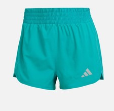 adidas women Racer Pacer Woven Short Size S Pure Teal New with Tag