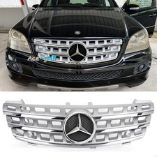 Front Grill For Mercedes Benz W164 Grille 2005-2008 Ml320 Ml350 Ml500 Wemblem