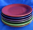 Fiesta Homer Laughlin replacement ceramic serving plate LOT 6 Sign of Wear 10.5"