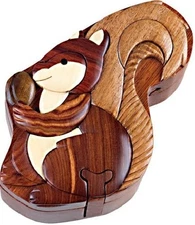 Squirrel - Secret Wooden Puzzle Box