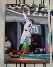 Aaron Judge 2021 Topps Stadium Club Chrome Refractor 1991 Stadium Variation #255