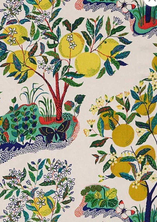 Schumacher Fabric 'CITRUS GARDEN - PRIMARY' 2 METRES - INDOOR/OUTDOOR FABRIC - Image 2 of 4