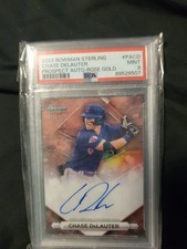 2023 Bowman Sterling Chase Delauter Prospect Auto Rose Gold /15 #PA-CD Hi grade!