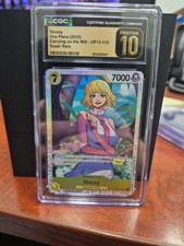 CGC 10 One Piece Card Game Stussy OP13-110 Carrying on His Will Super Rare Foil