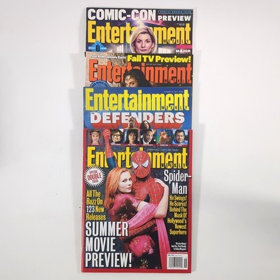 Entertainment Weekly Magazine Lot 2002 to 2018 4 Issues  Marvel SpiderMan