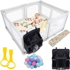 Foldable Baby Playpen, Playpen Anti-collision Foam Wrap The Corners