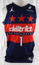2025-26 Washington Wizards Cam Whitmore #1 Game Used Navy Jersey Statement 8