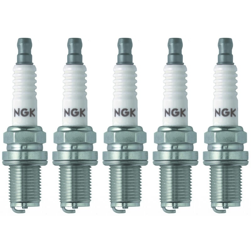 NGK Spark Plug 4091 5-PACK V-Power R5671A-7 14mm Copper/Nickel, Flat, 7