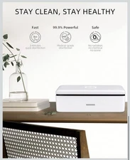 UV Phone Sanitizer&Wireless Charger- UVC Light Fast Cleaning Box for Cell Phones