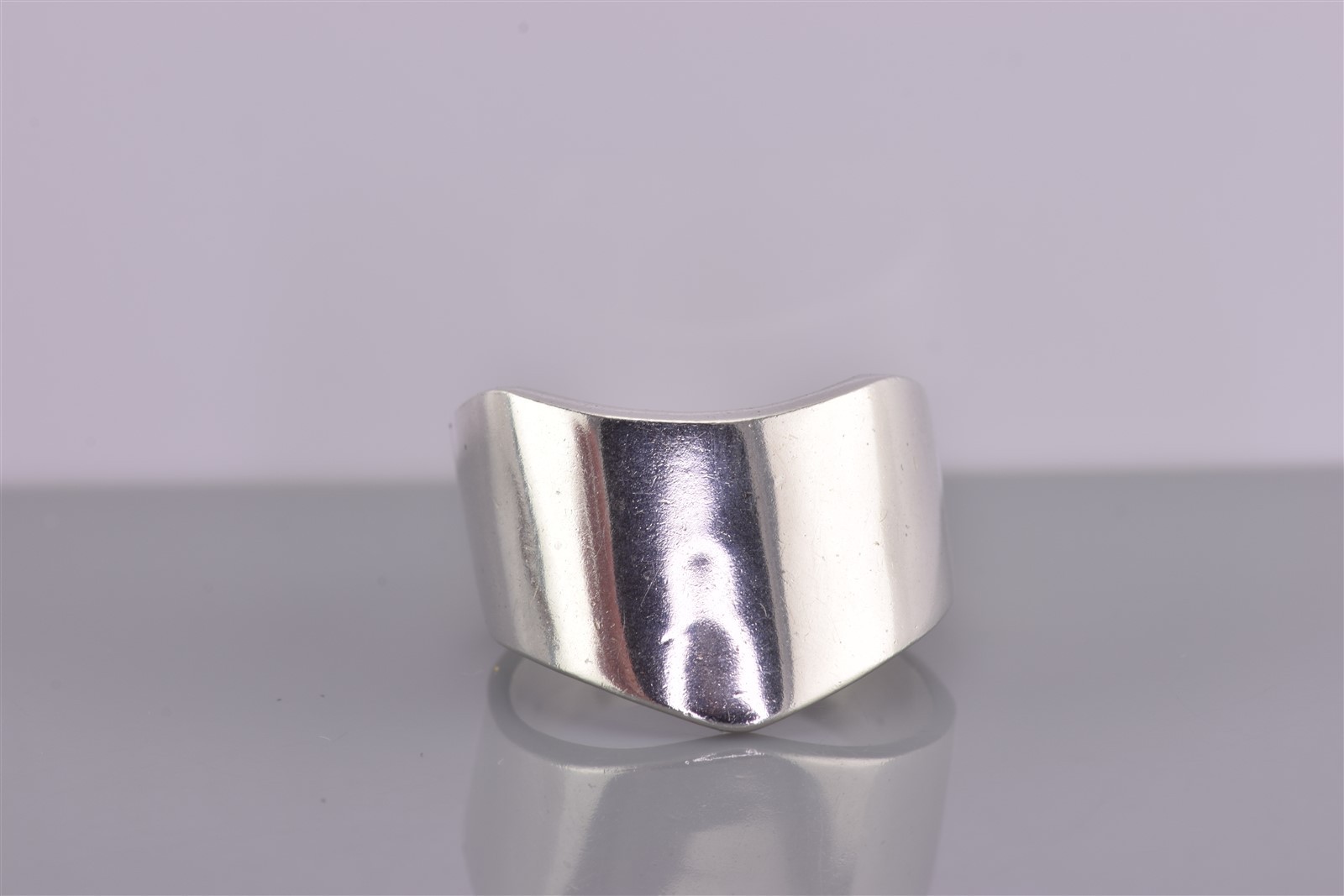 Sterling Silver 17mm Solid Dropdown Flat Sided Ba… - image 7