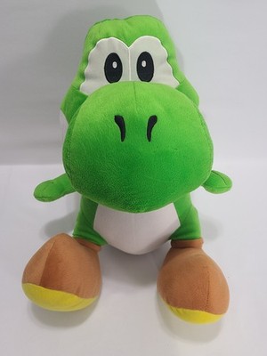 2003 Green Yoshi Plush 18'' Hudson Soft Nintendo Mario Party