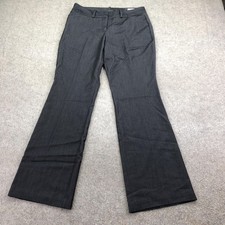 Worthington Pants Womens 4 Petite Gray Twill Modern Fit Petite Relaxed Trouser