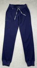 Figs Scrub Pants Womens Size XSmall Blue Color Technical Collection