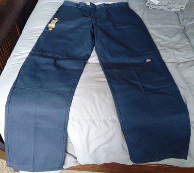Dickies 85283DN 38 x 36 Loose Fit Double Knee Twill Work Pants - Dark Navy  NEW