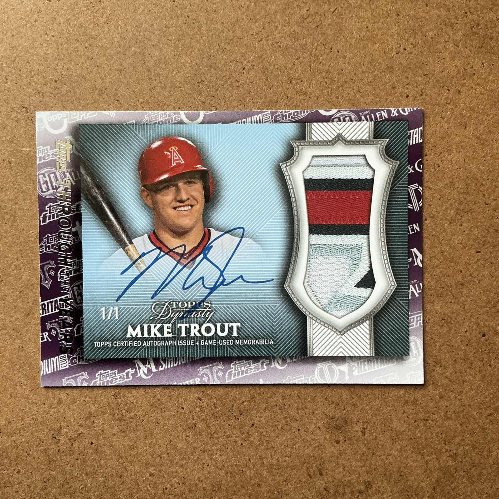 2021 Topps Mike Trout Through The Years Dynasty 1/1 Reprint TTY-9