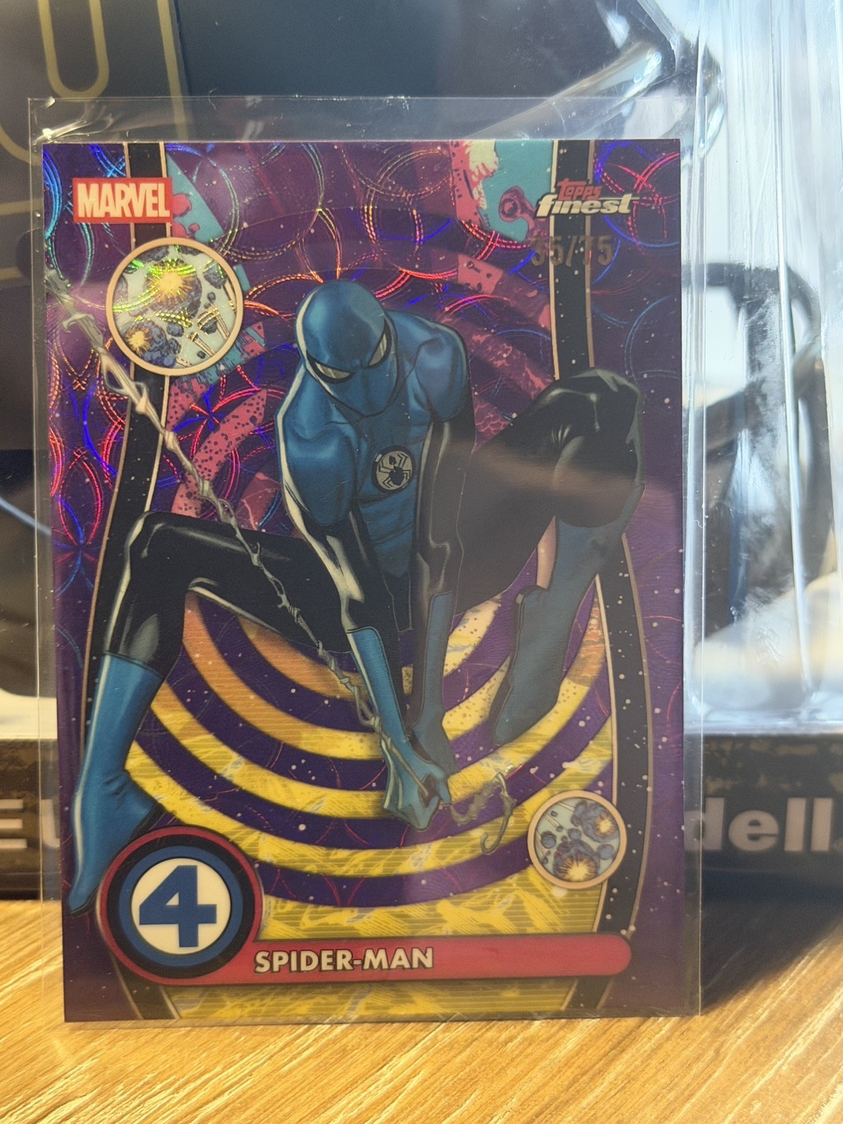 2026 Topps Finest Marvel Fantastic Four Spider-Man NZ-082  /75