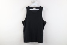 Vintage 90s Speedo Mens Medium Faded Thermal Knit Tank Top T-Shirt Black USA