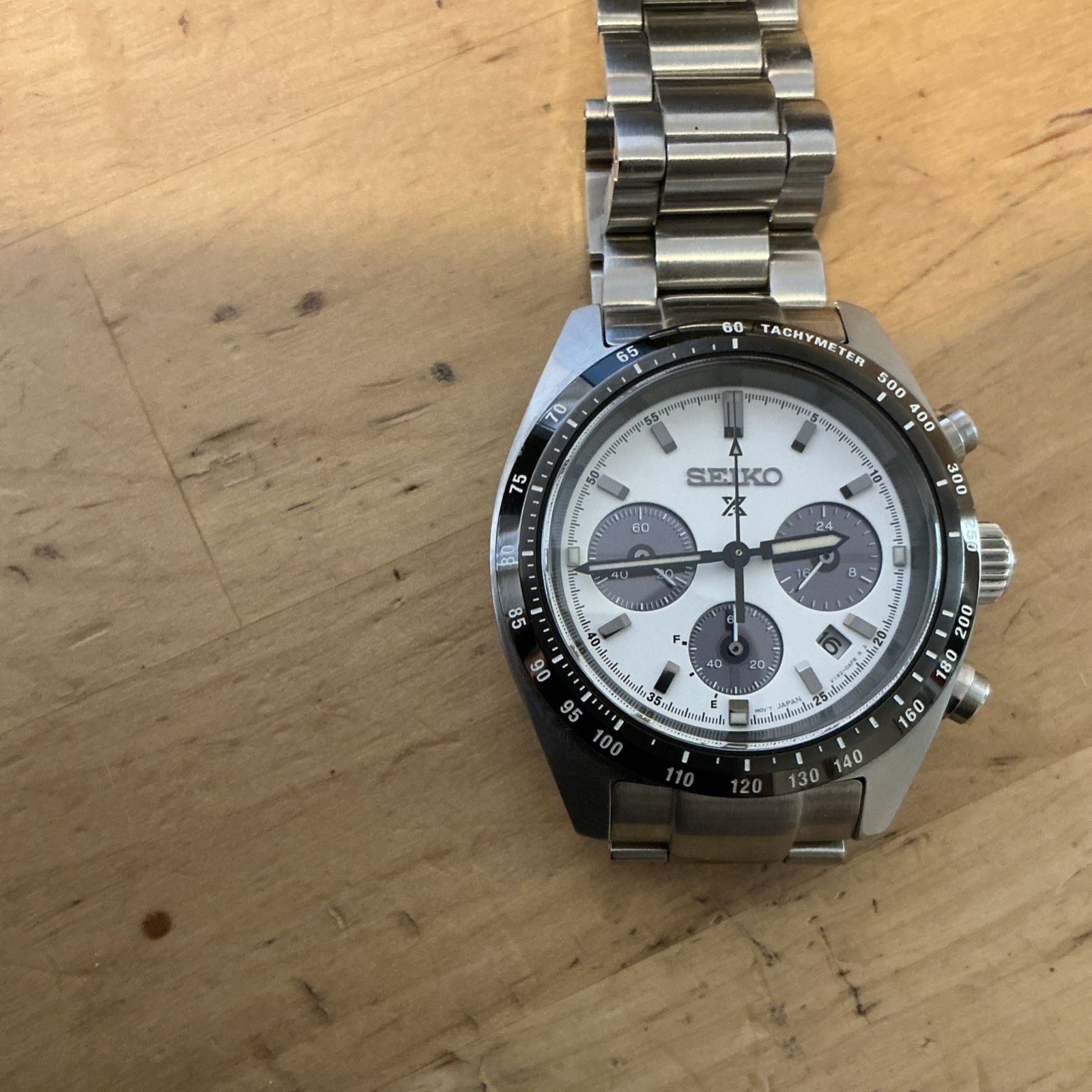 Seiko ssc813 Chronograph Quartz Stainless Steel Men's Wristwatch Box & Papers image 4