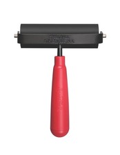 Deluxe Hard Rubber Brayer - 80 Durometer Roller With Heavy Duty Steel Frame -...