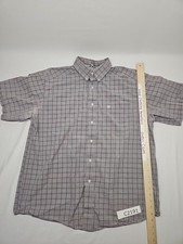 Ariat Pro Series Men's XL Short Sleeve Tan Gray Button Up Shirt