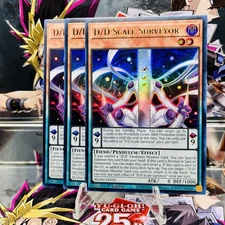 3x Yugioh Playset D/D Scale Surveyor BLMM-EN042 Ultra Rare 1st Ed Near Mint