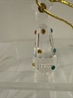 Vintage 5 Piece Miniature Clear Glass Ornament Set — photo 3