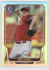 2014 Bowman Chrome Refractor 359/500 Mat Latos #152 2x3