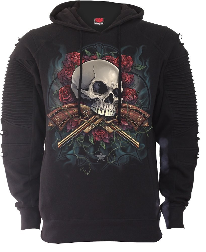 Спиральная Прямая, Господи, помилуй, Felpa con Cappuccio Премиум Байкерская мода Uomo S N