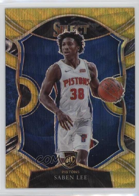 2020-21 Panini Select Concourse Gold Wave Prizm Saben Lee #97 ne1
