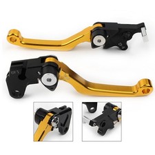 CNC Pivot Clutch Brake Levers GOLD Fit Suzuki DRZ400S DRZ400SM DRZ400E 2000-2022