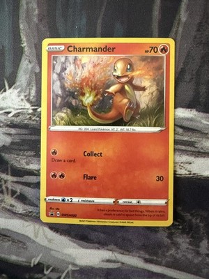 Pokemon Charmander Cosmic Holo Battle Styles Black Star Promo SWSH092  