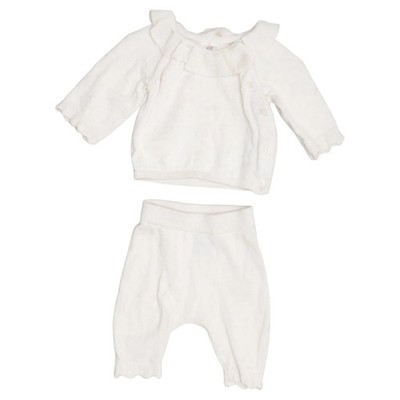 H&M, Set, Größe: 50, Baumwolle, Beige, Sonstiges, Feinstrick #sqt