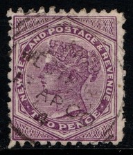 New Zealand 1882 1895 1900 Queen Victoria 2d Two Pence perf 11 SG238 Used