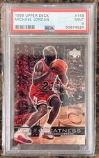 1999 Upper Deck Air Greatness Michael Jordan HOF 🔥🏀🐐#148  PSA 9 Mint LOW POP
