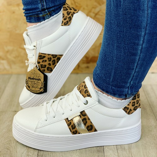 refresh leopard print trainers