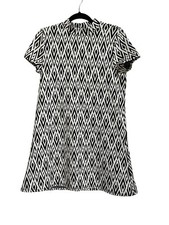 Black And White Dress Size L A Line Trapeze