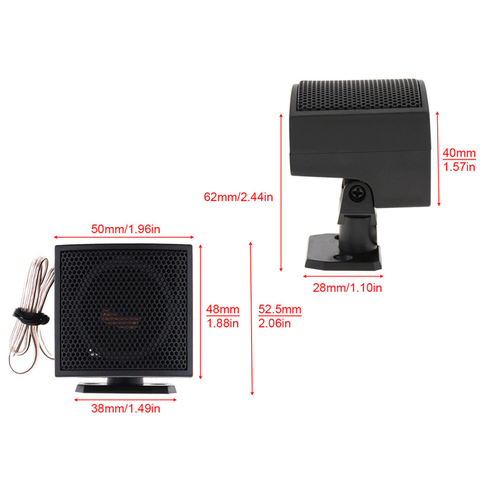 2Pcs 500W Car Audio Peak Power Speaker Small Stereo Speakers Car