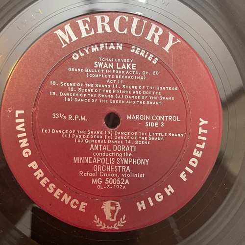 Antal Dorati - Tchaikovsky Swan Lake Minneapolis Symp Orches Mercury OL-3-102A - Picture 4 of 9
